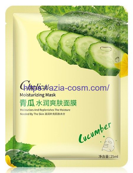 Toning, whitening mask Сhelica with cucumber extract (86230)